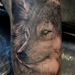 tatoo de lobo no braco