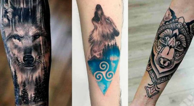 Tatuagem de LOBO Femenina e Masculina + Desenhos para